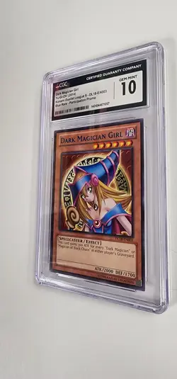 CGC 10 Yugioh Card: Dark Magician Girl Blue Rare Participation Promo - Image 2