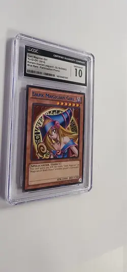 CGC 10 Yugioh Card: Dark Magician Girl Blue Rare Participation Promo - Image 3
