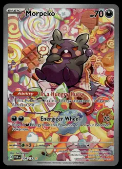 POKEMON MORPEKO PARADOX RIFT 206/182 ILLUSTRATION RARE NM/M - Image 1