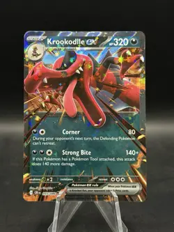 Krookodile ex 55/86 Double Rare Pokemon Chaos Rising ME04 NM - Image 1