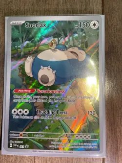 Pokemon 151 Snorlax SVP 051 Black Star ETB Promo Full Art Holo - Image 2