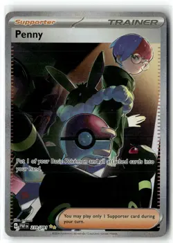Penny 239/091 Special Illustration Rare Paldean Fates Pokemon NM b3 - Image 1