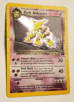 Pokemon TCG Dark Alakazam 1/82 Team Rocket 1st Edition Holo Rare 60 HP - Image 3