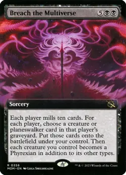 Breach the Multiverse Extended Art Regular - March Of The Machine MTG-NM - Image 1