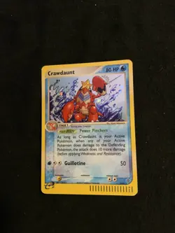 Crawdaunt RARE 3/97 HOLO EX Dragon Ereader 2003 Pokemon Lp - Image 1