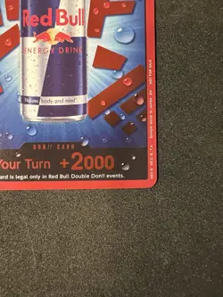 Red Bull Double DON!! 2K Red Foil Promo Card One Piece NM Tournament - Image 5