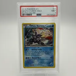 Pokemon XY Fates Collide White Kyurem Holo Rare Card #21/124 PSA 9 - Image 1