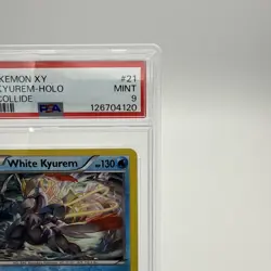 Pokemon XY Fates Collide White Kyurem Holo Rare Card #21/124 PSA 9 - Image 3