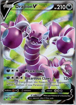 Drapion V (Full Art) 175/185 SWSH04: Vivid Voltage - Pokemon Card - NM - Image 1