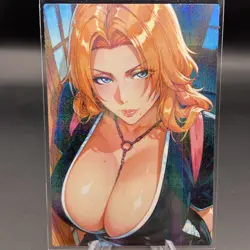 Rangiku Matsumoto Holographic Anime Collectible Trading Card - Image 1