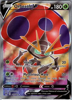 Orbeetle V (Full Art) 166/185 SWSH04: Vivid Voltage - Pokemon Card - NM - Image 1