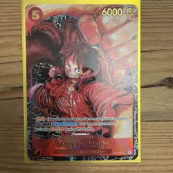 One Piece TCG Card Monkey D.Luffy ST01-012 OP05 1st Anniversary English - Image 1