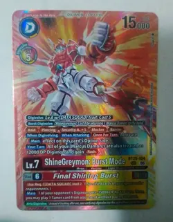Bandai Digimon Card Game ShineGreymon: Burst Mode BT25-104 Holo EN - Image 1