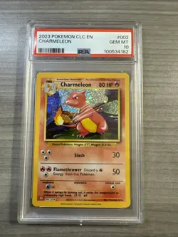 Charmeleon 002/034 Trading Card Game Classic Holo PSA 10 - Image 1