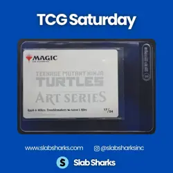 2026 MTG TMNT ART SERIES #17/54 RAPH & MIKE TROUBLEMAKERS GOLD STAMPED SIGNATURE - Image 2