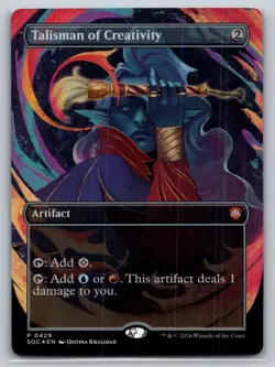Talisman of Creativity (Borderless) Commander: Secrets of Strixhaven Foil - Image 1