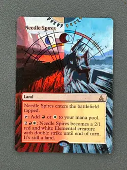 Needle Spires MTG Oath of the Gatewatch Hand Painted Borderless Altered Art 🐟 - Image 1