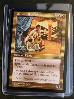 Emberwilde Caliph - Mirage - MTG Magic - Blue Red Creature - Image 1