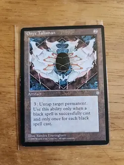 Onyx Talisman - Ice Age - MTG Magic - Uncommon - Artifact - Image 1