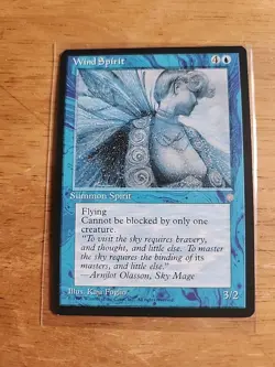 Wind Spirit - Ice Age - MTG Magic - Uncommon - Blue Creature - Image 1