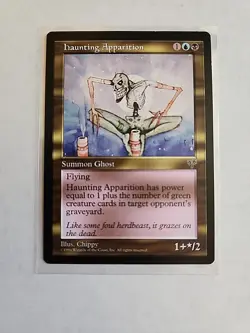 Haunting Apparition - Mirage - MTG Magic - Uncommon - Blue Black Creature - Image 1