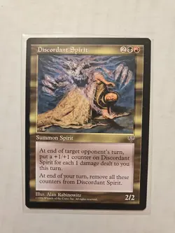 Discordant Spirit - Mirage - MP - Rare - Creature - MTG Magic - Image 1