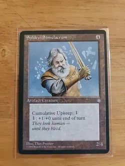 Soldevi Simulacrum - Ice Age - MTG Magic - Uncommon - Artifact Creature - Image 1