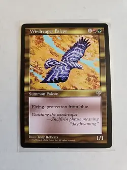 Windreaper Falcon - Mirage - MTG Magic - Uncommon - Red Green Creature - Image 1