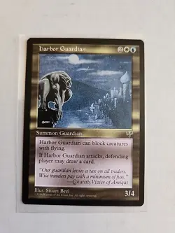 Harbor Guardian - Mirage - MTG Magic - Uncommon - White Blue Creature - Image 1