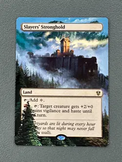 Slayers' Stronghold MTG Murders at Karlov Manor Hand Painted Full Altered Art v - Image 1
