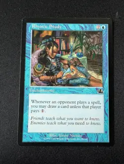 Rhystic Study - Prophecy - EX - Magic The Gathering - MTG - Image 1