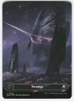 SWAMP (0264) (BORDERLESS) 264 EDGE OF ETERNITIES MAGIC: THE GATHERING FOIL NM/M - Image 1