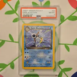 Pokemon Team Rocket Dark Blastoise 1st Edition Rare #20/82 PSA 8 2000 - Image 1