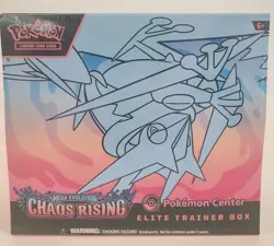 Pokemon Chaos Rising Pokemon Center ETB Elite Trainer Box IN HAND - Image 1