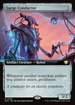 x1 Surge Conductor - Extended Art R MTG Commander: Edge of Eternities M/NM, Engl - Image 1