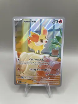 Pokemon TCG Fennekin Promo 080 Pokemon Center Stamped NM! - Image 1