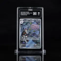 TAG 9 Pokemon Team Rocket's Weezing Sv10 Destined Rivals IR Holo #199/182 MINT - Image 1