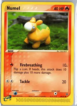 Numel 69/97 Common Dragon Pokemon Moderately Played - Image 1
