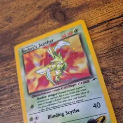 Rockets Scyther 13/132 Gym Heroes Holo Rare Vintage Pokemon TCG - Image 1