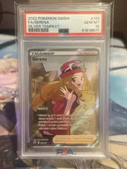 PSA 10 Serena (Full Art) 193/195 Silver Tempest Ultra Rare Pokemon Card - Image 1