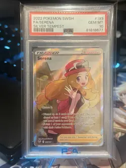 PSA 10 Serena (Full Art) 193/195 Silver Tempest Ultra Rare Pokemon Card - Image 3