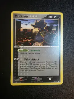 Pokemon Non-Holo Murkrow 8/17 Pop Series 1 - Image 1