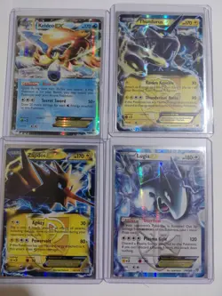 Pokemon 2012-2013 Lot Of 4 Ultra Plasma Holofoil Lugia Thundurus Zapdos Keldon - Image 1