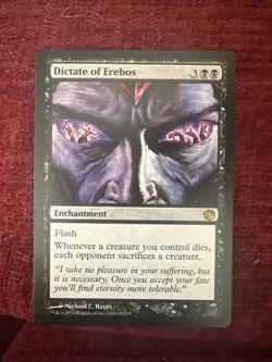 1x Dictate of Erebos #65 (NM / MINT) Unplayed Journey into Nyx (JOU) Magic MTG - Image 1