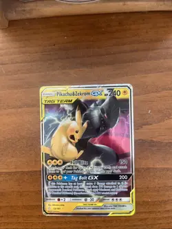 Pokemon Pikachu & Zekrom GX SM9 33/181 NM Holofoil Ultra Rare. Mint Condition! - Image 1