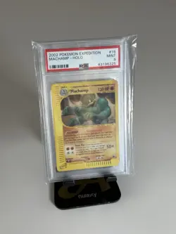 Pokemon 2002 Expedition Machamp Holo Rare 016/165 PSA 9 - Image 1