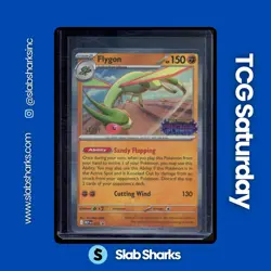 2025 POKEMON MEP BLACK STAR PHANTASMAL FLAMES PRERELEASE STAFF PROMO #016 FLYGON - Image 1