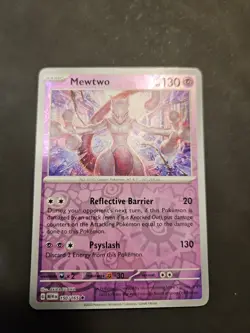Pokemon Scarlet & Violet 151 Mewtwo 150/165 Reverse Holo NM - Image 1