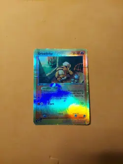 2003 Pokemon Sandstorm Growlithe #65/100 Reverse Holo DAMAGED - Image 1