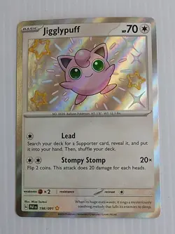 *NM-Mint* Jigglypuff Baby Shiny 198/091 Paldean Fates Pokemon - Image 1